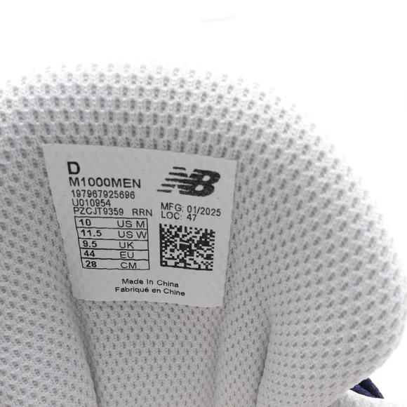 NEW Men's New Balance 1000 Sneakers M1000MEN Navy/Sea Salt - Picture 6 of 11